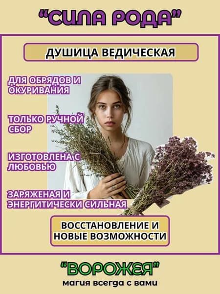 Душица Алтайская, ПОМОЩЬ РОДА, для медитаций и окуривания, свежий урожай