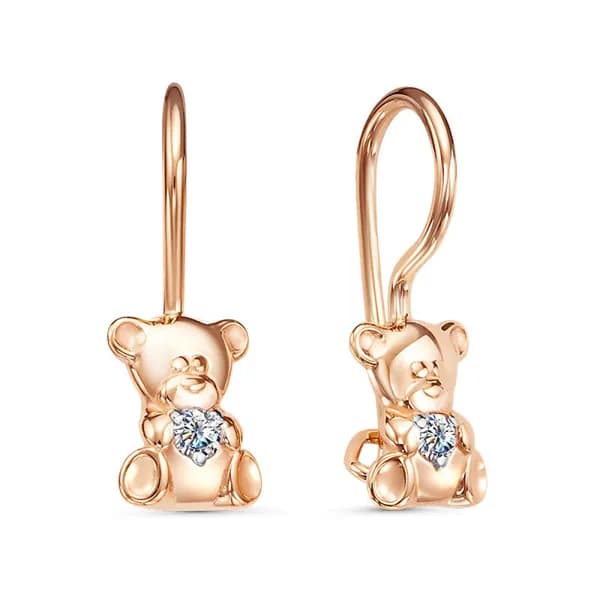 Золотые серьги 585, детские