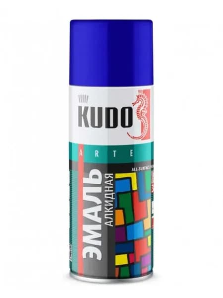 KUDO Аэрозольная краска, Алкидная, Глянцевое покрытие, 0.52 л