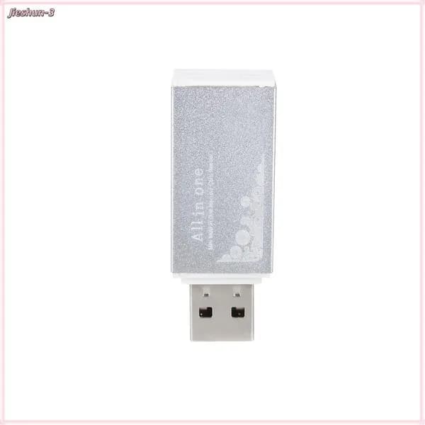Устройство чтения карт памяти USB 2.0 серебристого цвета