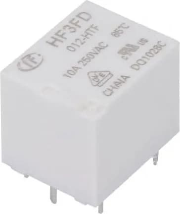 Реле электромагнитное HONGFA HF3FD/012-HTF субминиатюрное SPST-NO Uобмотки 12ВDC 10A-250ВAC 15А