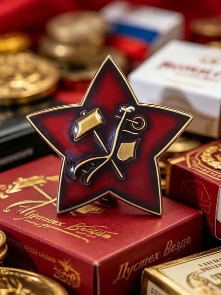 Советская звезда 1918 года знак отличия