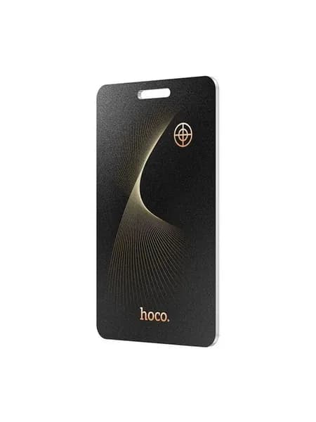 GPS-трекер Hoco E92 Black, метка от потери в виде карты, только для iOS, черный