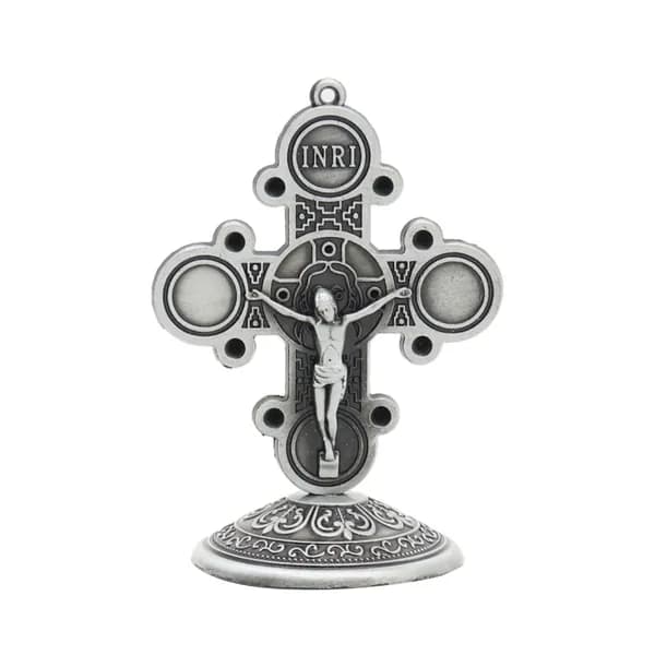 Настольный крест для церкви, - Винтажная Жестянка С