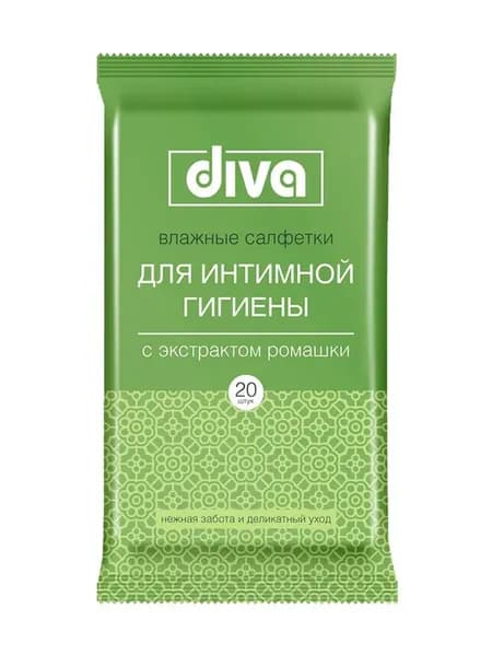 Влажные салфетки для интимной гигиены, 20 шт, 1 пачка