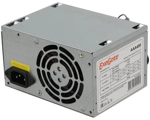 ExeGate Блок питания компьютера Блок питания 400W ExeGate AAA400 ES259590RUS-PC, 400 Вт (ES259590RUS-PC)