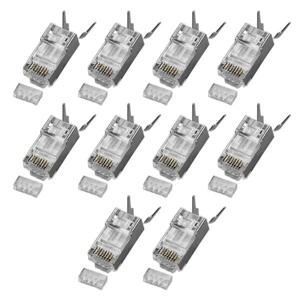 Ethernet-разъемы CAT6A с трехконтактной конструкцией Распознавание заказа кабеля со скоростью 10 Гбит/с