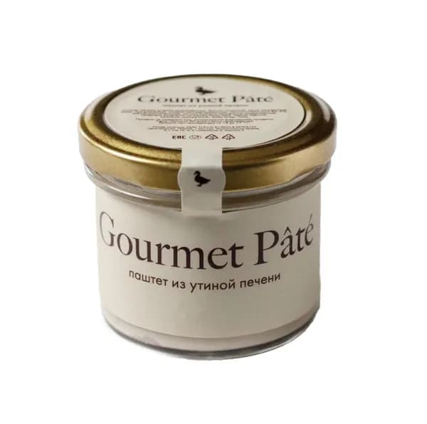 Паштет из утиной печени, Gourmet Pate, 90 г, Россия