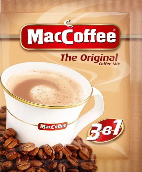 Напиток кофейный растворимый MACCOFFEE Original 3в1, 20г
