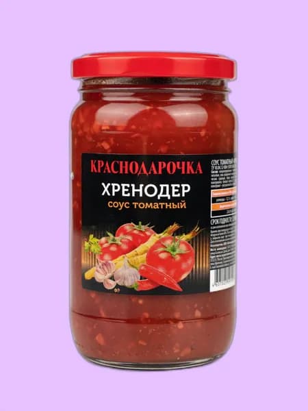 Соус томатный Хренодер Краснодарочка 370 г БЕЗ САХАРА