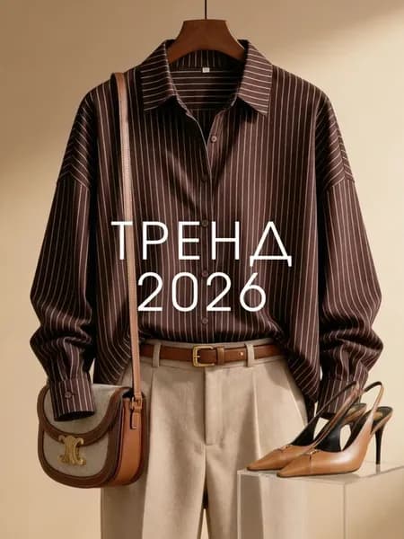 Рубашка в полоску оверсайз как из PINTEREST