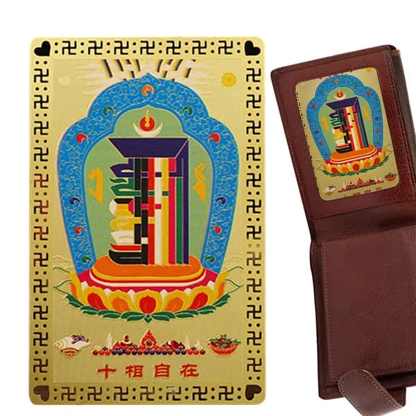 Карта китайского бога богатства,Украшение на праздник новогоднее 8x5cm