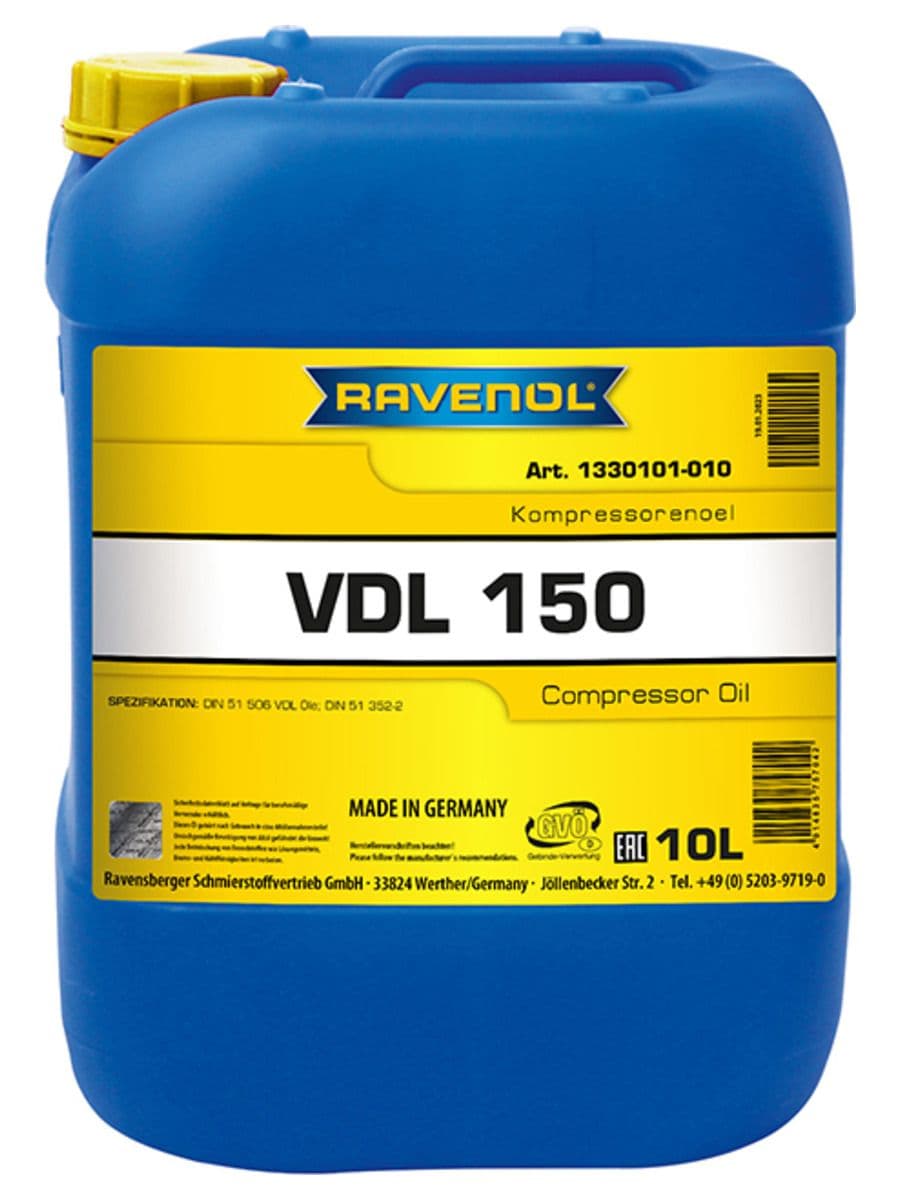 Компрессорное масло RAVENOL Kompressorenoel VDL 150 10л