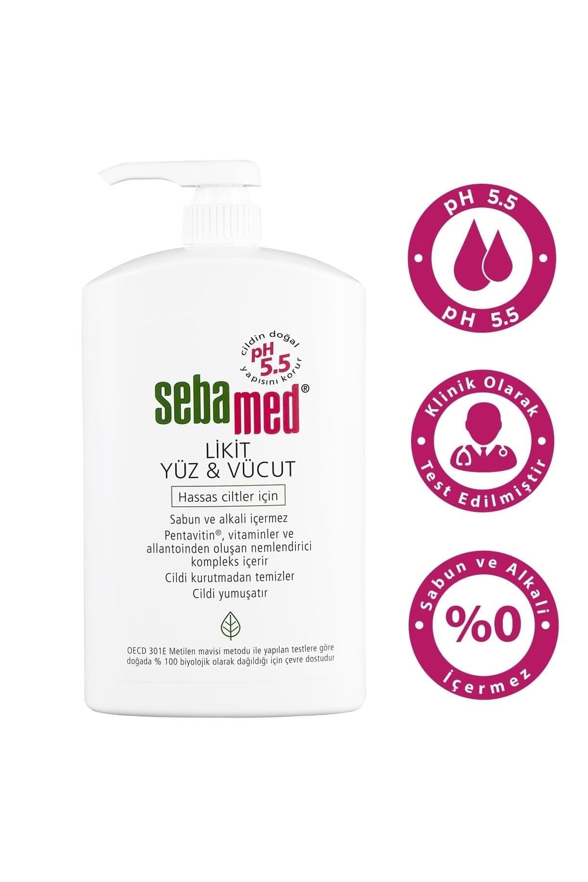 Sebamed Liquid Очищающий гель для лица и тела, 1000 мл, pH 5,5