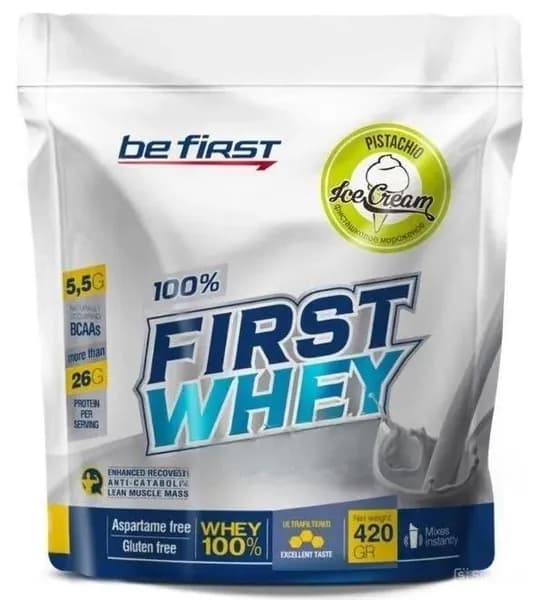 Сывороточный протеин (Фисташковое мороженое) Be First First Whey 420 гр