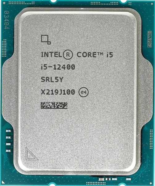 Процессор CPU Intel Core i5 12400 LGA1700 6 ядер 12 потоков 2500 МГц, ОЕМ, процессор для пк