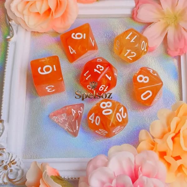 Набор игральных костей из 7 предметов для ролевых игр , Многогранные кубики для настольных игр