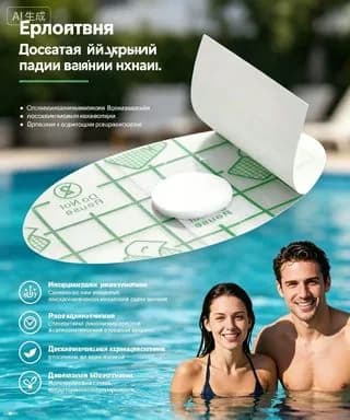 Защитные пластыри для ушей, водонепроницаемые, для детей и взрослых , 10 шт