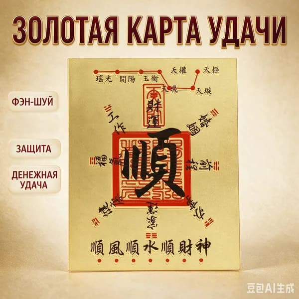 Магические наклейки Богатства 5 направлений: Символ денежной удачи, оберег для кошелька, привлечение прибыли в дом (Золото)