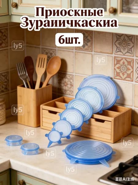 Крышка для банки, 20 см х 20 см, 6 шт