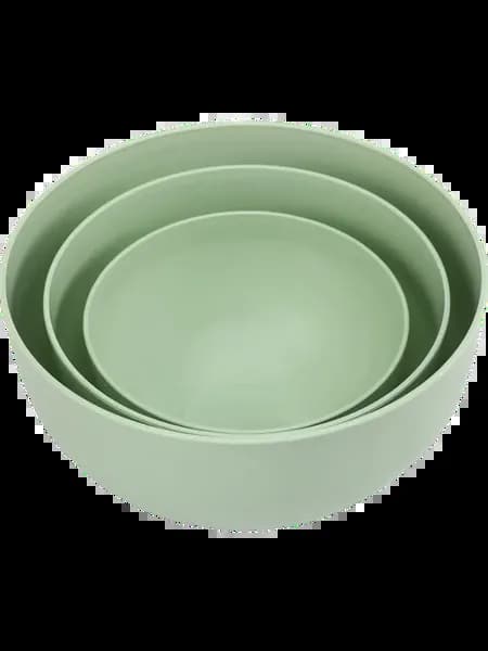 Набор HANPLAST салатницы с крышкой 1.2л, 2.5л, 4л, 3 шт