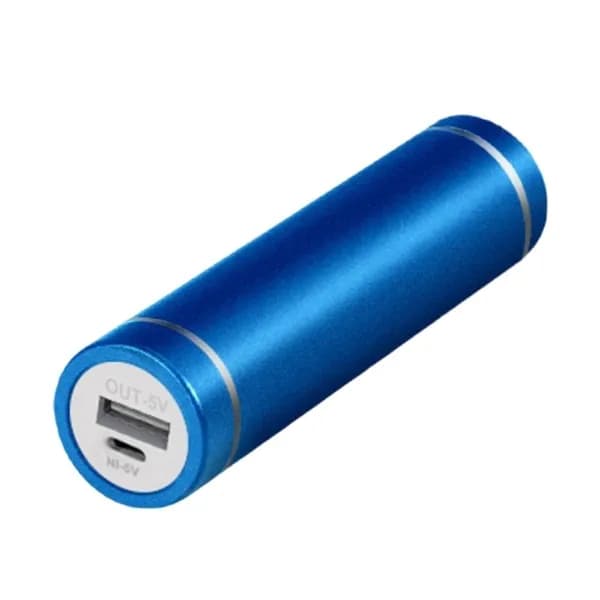 (1 шт.) Алюминиевый корпус Power Bank (цилиндр) Type-C, без пайки - синий