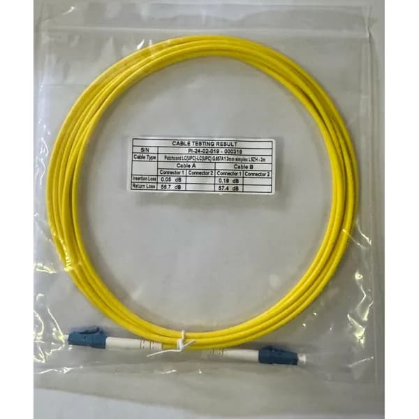 Патчкорд оптический simplex LC/UPC-LC/UPC, одномодовый (9/125 мкм, G657A1), LSZH, диаметр 3.0 мм, длина 7 м