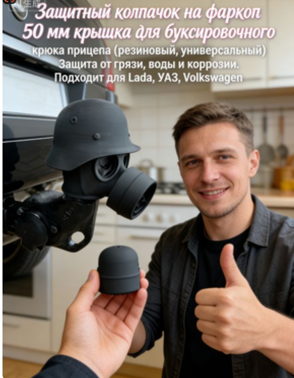 Эксклюзивный кожух для крюка прицепа, защитное устройство