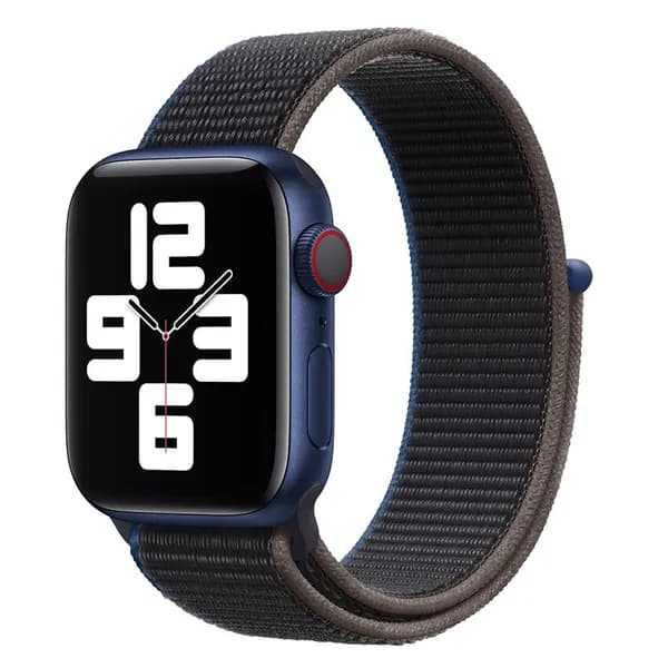 Нейлоновый ремешок для Apple Watch series 1-9 SE, SE 2, 1 и 2 Ultra, 42-44-45-49 mm / Эластичный тканевый браслет на липучке