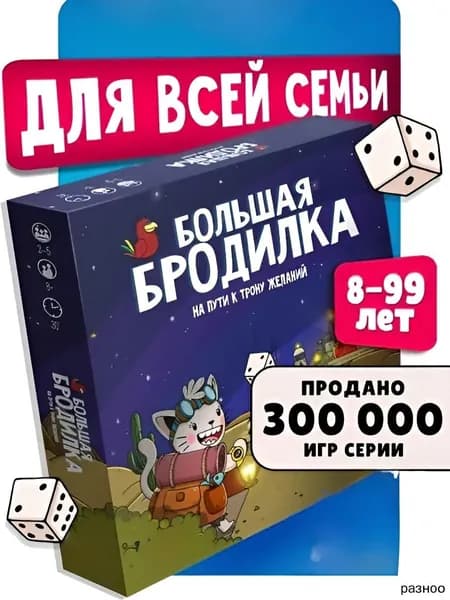Настольная игра Большая Бродилка. На пути к трону желаний.