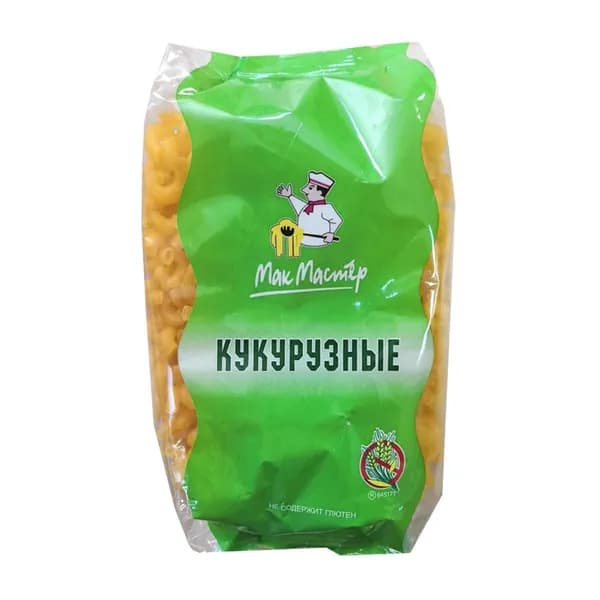 МакМастер Макаронные изделия Кукурузные, рифленые трубочки, 300 гр/