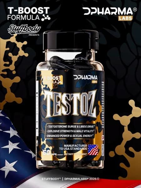 Бустер тестостерона Testoz 60 капсул / Dpharmalabs