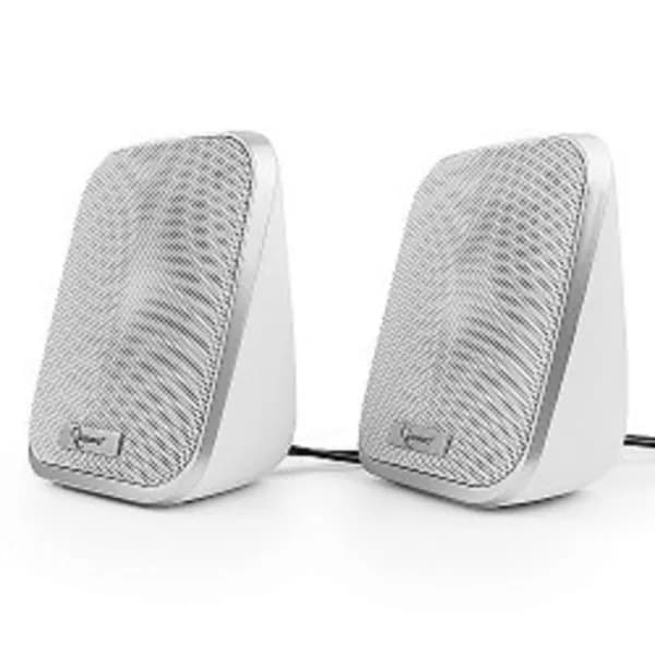 Акустич. система 2.0 Gembird SPK-100-W, белый, 6 Вт, регулятор громкости, USB-питание. Товар уцененный