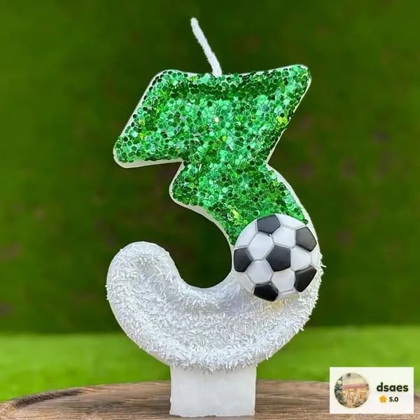 Свечи для торта цифра 0 "3", 7.5 см х 4 см, 1 шт