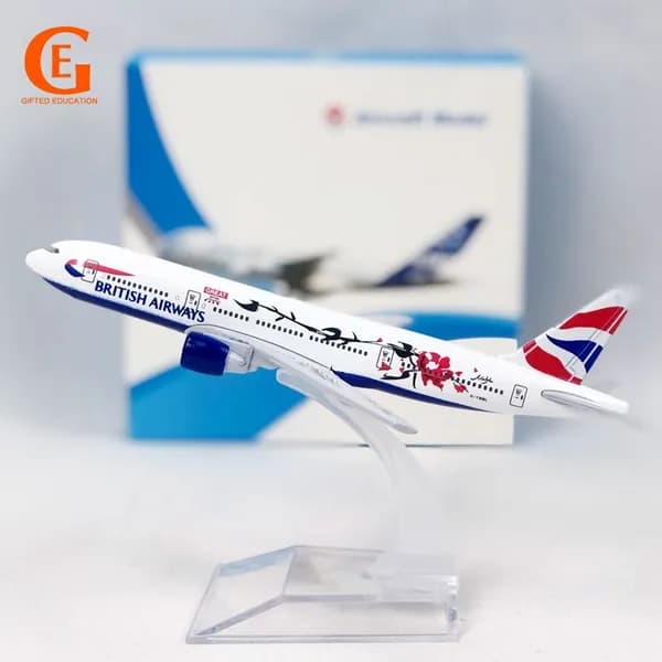 Металлическая Модель Самолета Боинг 777, Британские Авиалинии B777