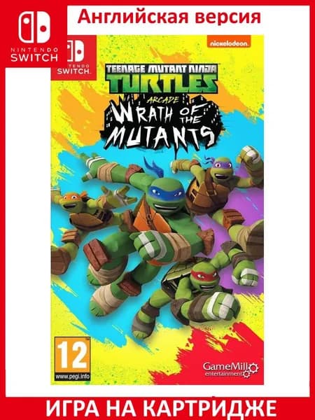 Игра TMNT Teenage Mutant Ninja Turtles (Черепашки Ниндзя) Arcade: Wrath of the Mutants Switch Картридж на Nintendo Switch Английская версия