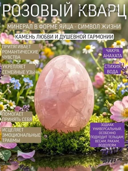 Розовый кварц натуральный камень кристалл минерал