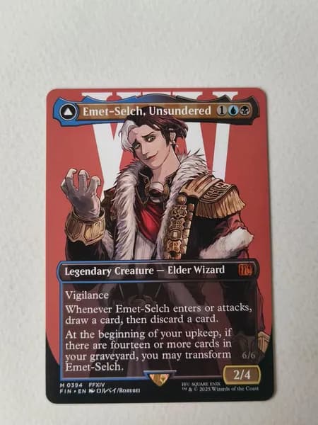 Портативные карты MTG Высококачественные карты Final Fantasy без фольги Эмет-Сельх, Неподверженный394