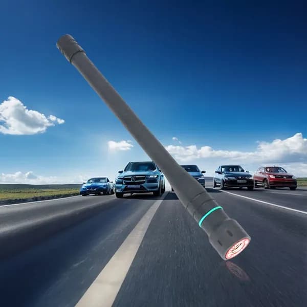 Антенна телескопическая двуходовая VHF/UHF с разъёмом SMA-мужской для рации