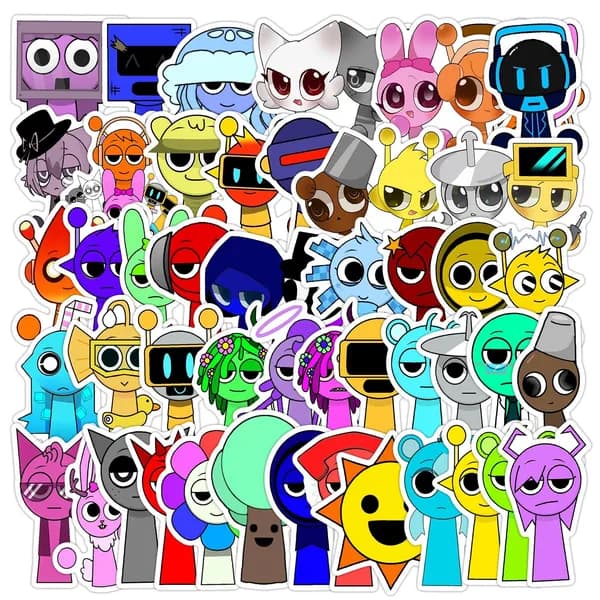 Наклейки, листов: 50