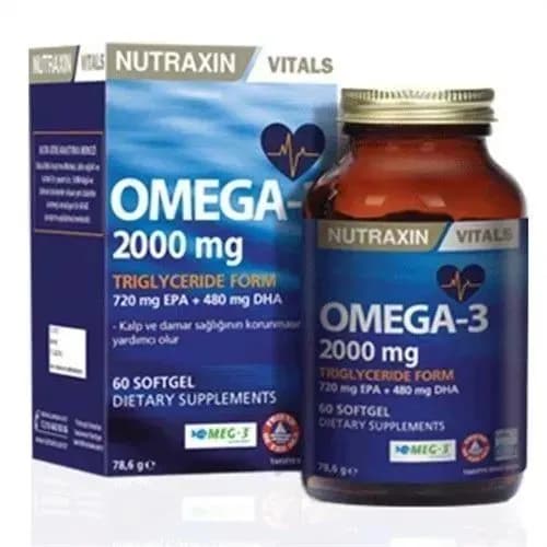 Nutraxin Omega 3 Рыбий Жир 2000 мг 60 Софтгелей
