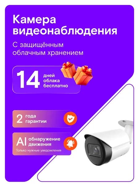 Камера видеонаблюдения уличная Ростелеком Switcam-B200, с ночной съемкой и обнаружением движения