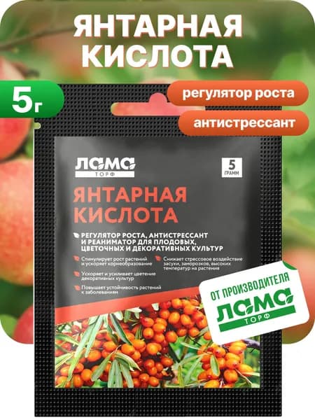 Янтарная кислота 5 гр Лама Торф