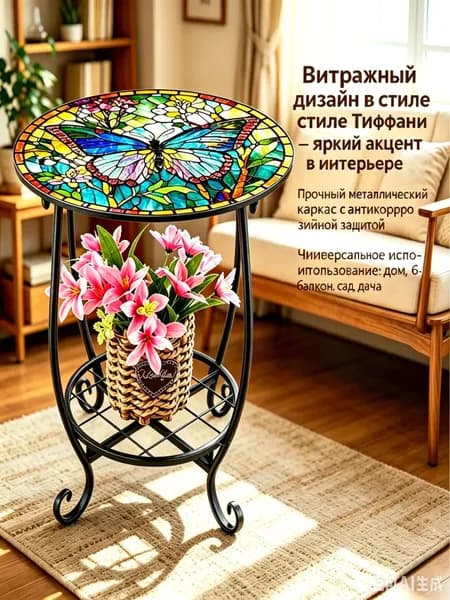 Садовый стол,Металл 35х30х43 см