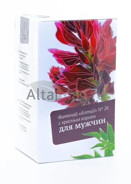 Фиточай Алтай № 26 Для мужчин с красным корнем, 30 пакетиков по 2г