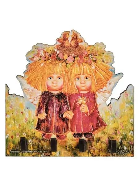 Ключница "Ангелы семейного счастья" 13,5х13