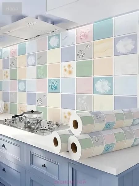 Обои для кухонного стола: маслостойкие к загрязнению, высокотемпературные, влагонепроницаемые, плесеноустойчивые 0,6 x 1 м