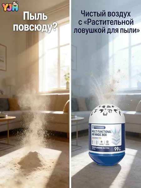 Усиленный поглотитель запахов и пыли 150г для табачного дыма, домашней пыли и чистоты воздуха. Автоматическая работа.