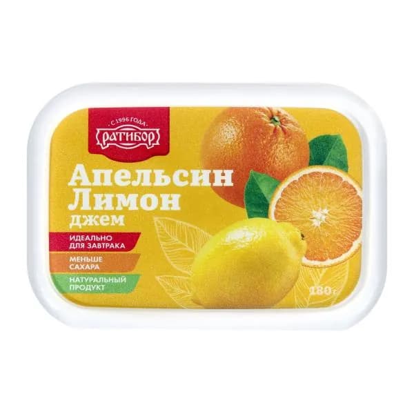 Джем Ратибор Апельсин-лимон 180г