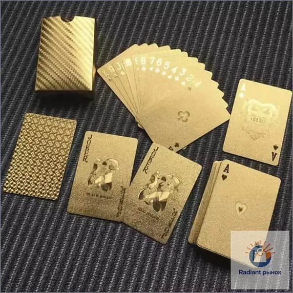 Карты Неоновые Игральные 54 Шт, / Подарочные Для Покера, Карточных Игр,водонепроница